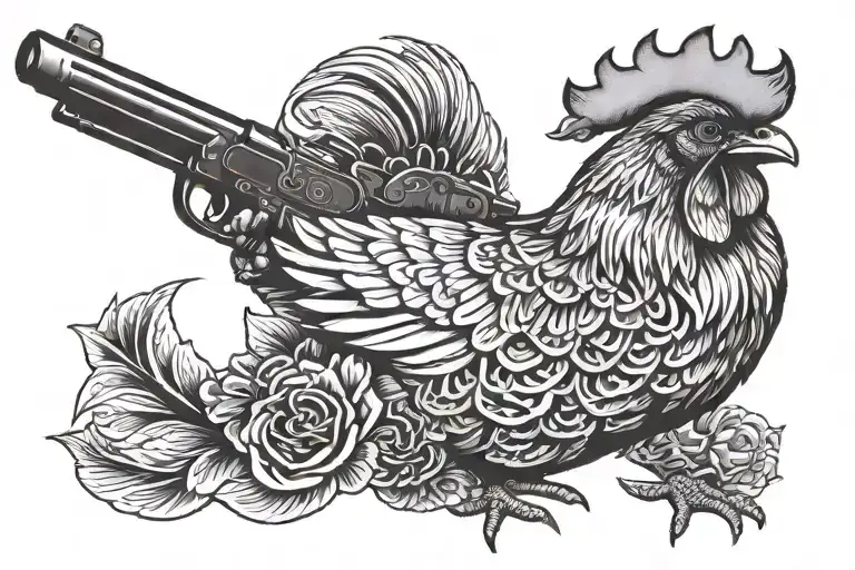 Chicken With Gun