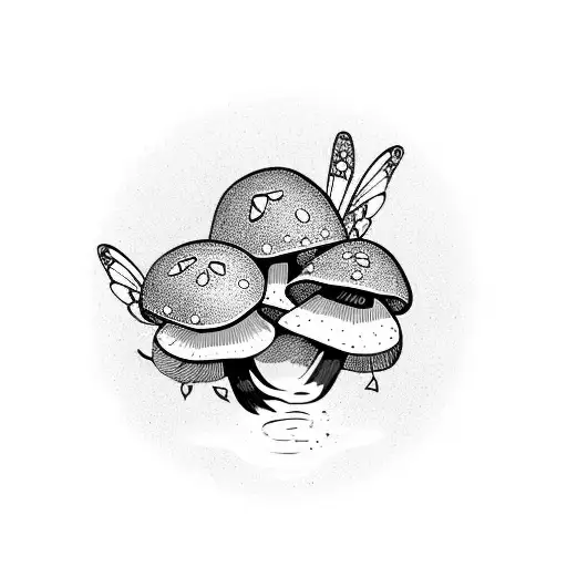 Mushroom With Fairy Wings
