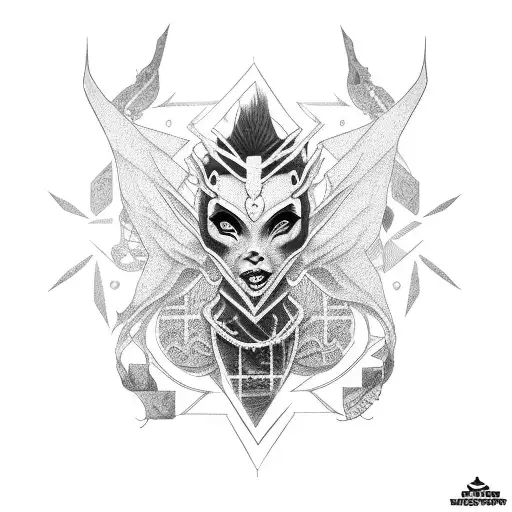 Cuberpunk Demon Girl