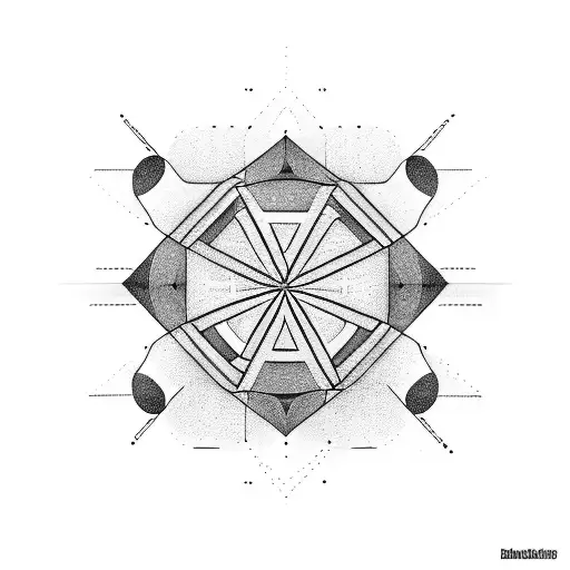 Circle With Diagonal Lines Inside