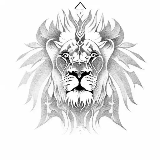 Lion With Wide Wings