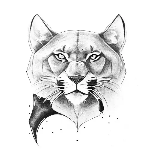 Black Panther With Paw Print