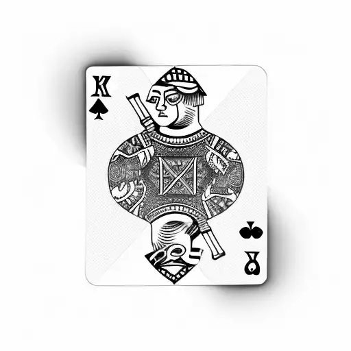 A Playing Card With A Smoking Marlboro Reds Cigarette As The Centerpiece