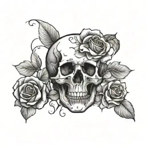Skull And Roses