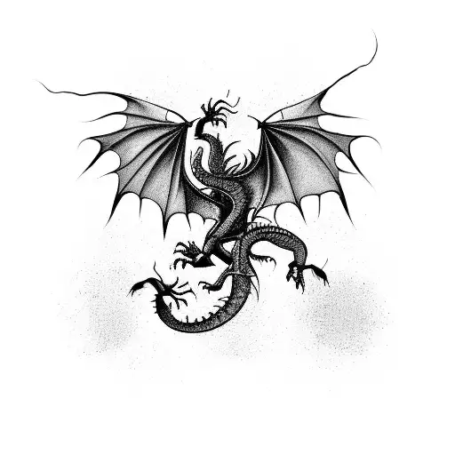 Combine A Skateboard And A Dragon In A Dynamic Pose