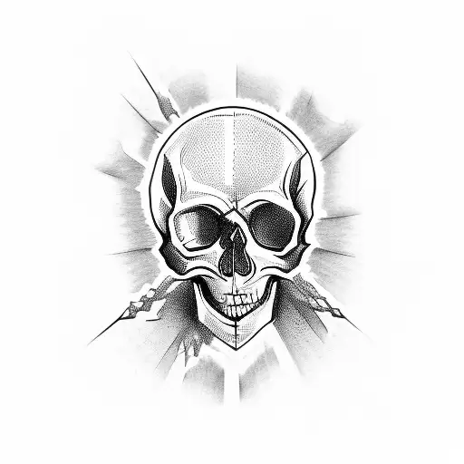 Smiling Skull Gothic