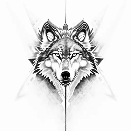 Chained Wolf Flames Thorn Masculine Look