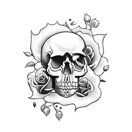 Skull And Roses