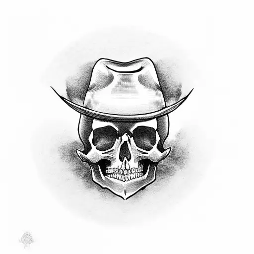 Skull With A Hat In Dracula Suit