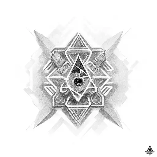 Incorporate A Triqueta Symbol Into A Futuristic Video Game Scene