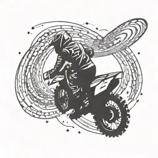 A Motocross Track Shaped Like A Spiral Galaxy