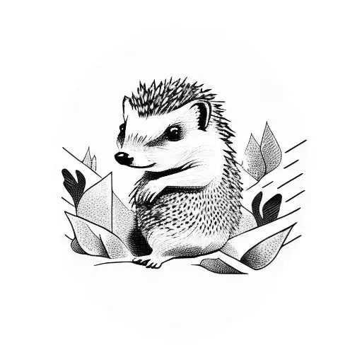 Hedgehog Driving Car