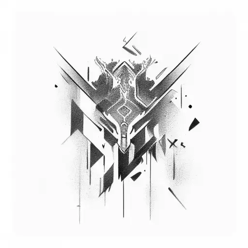 Abstract Back Paintstroke