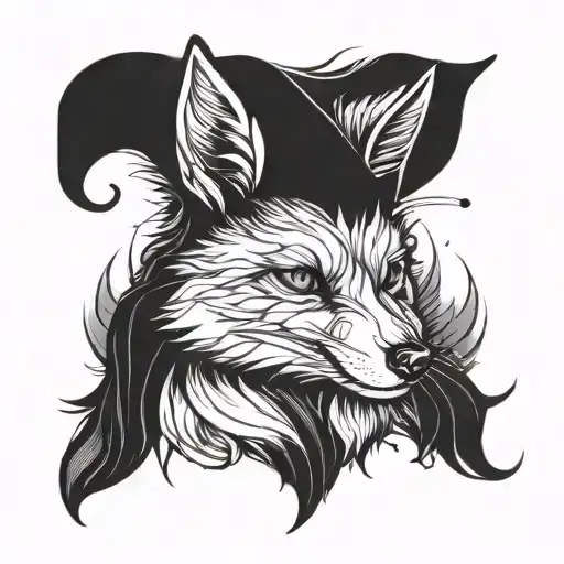 A Jester Fox Sitting Alone