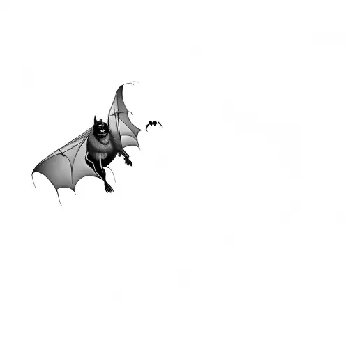 A Bat Flying In The Air