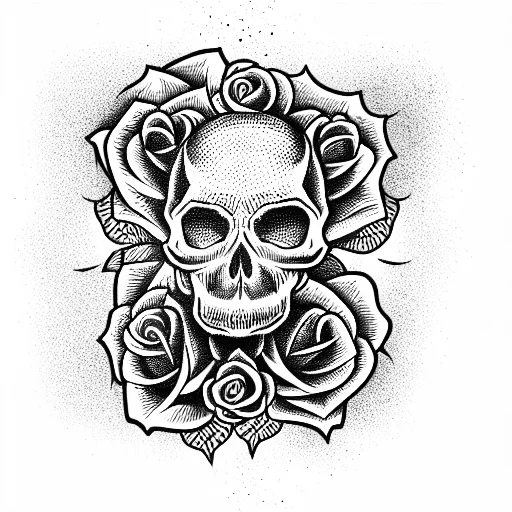 Skull And Roses