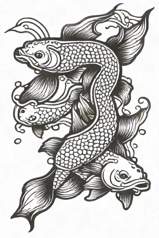 Koi Fish Jumping