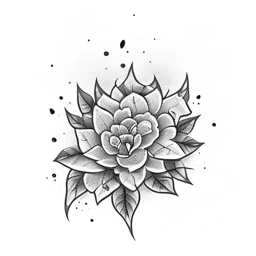 Black Egypt With Flower Pot