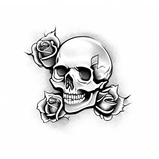 Skull And Roses