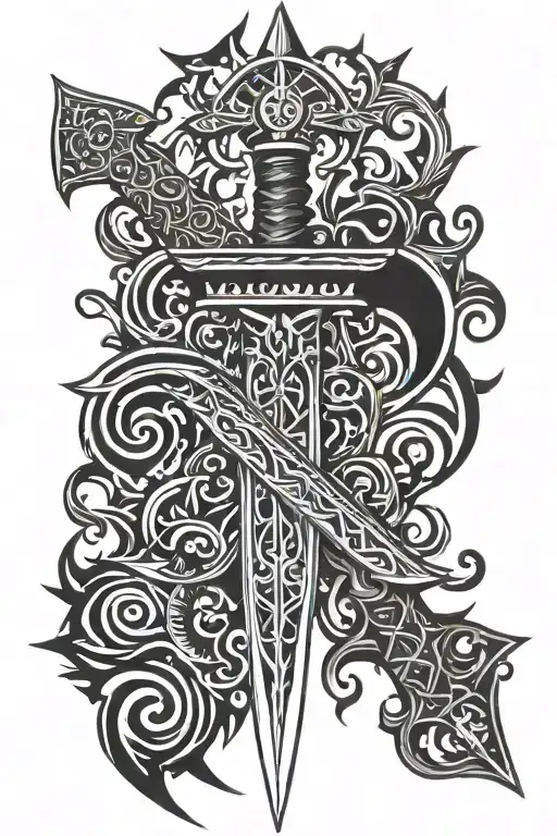 Tribal Sword Surrounded