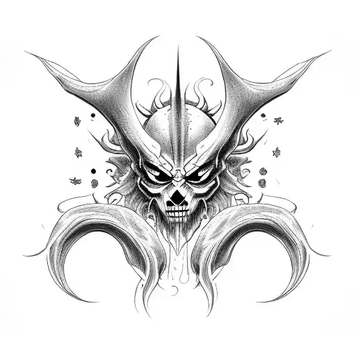 Demon And Angel Face