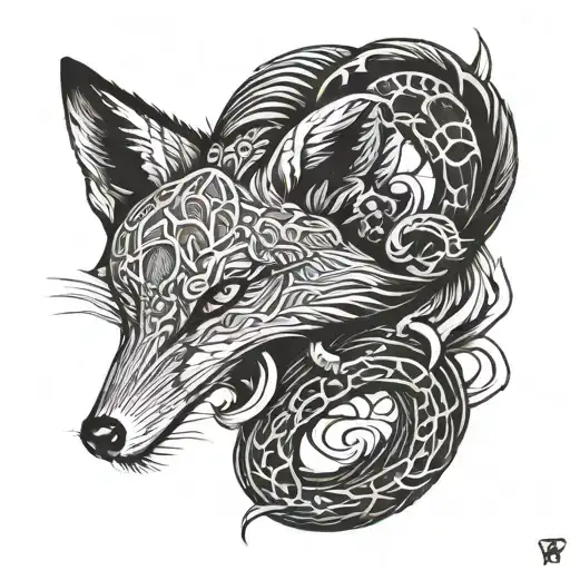 Fox And Snakes On Hand