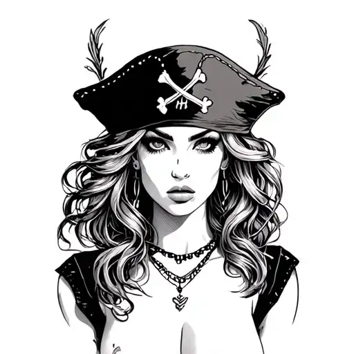 Sexy Woman Pirate Prisoner