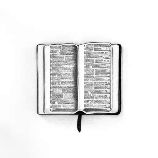 Bible With A Cookie Next To It