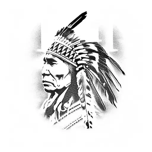 Native American Warrior Neck