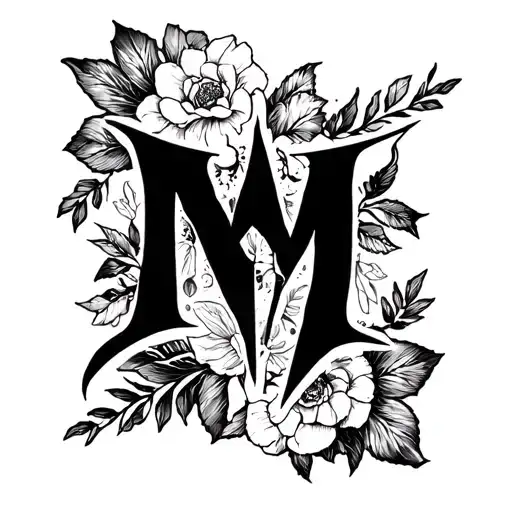 Noetrible Style Tattoo Word Is Misantrope