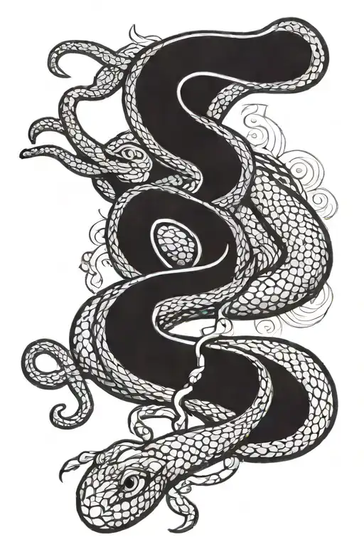 Snake And Pink Floyd And Gold Clubs