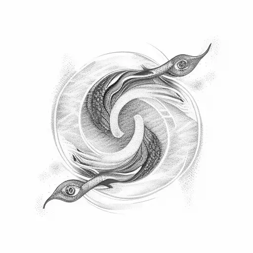 Linear Panoramic Blue Ocean Wave