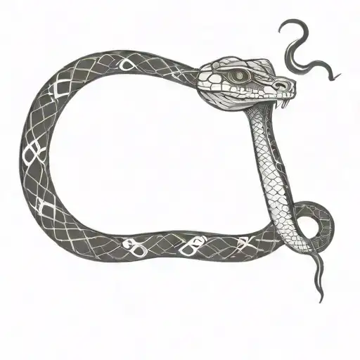 Snake Smoking A Pipe