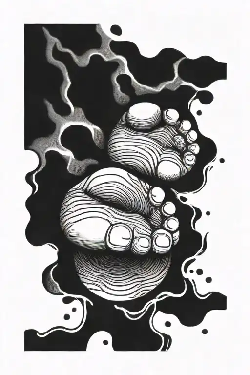 Foot Print Of My Son Born