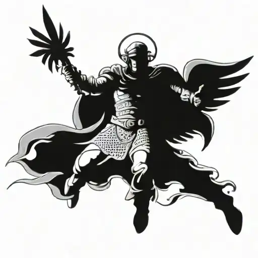 Police Archangel Michael In Battle