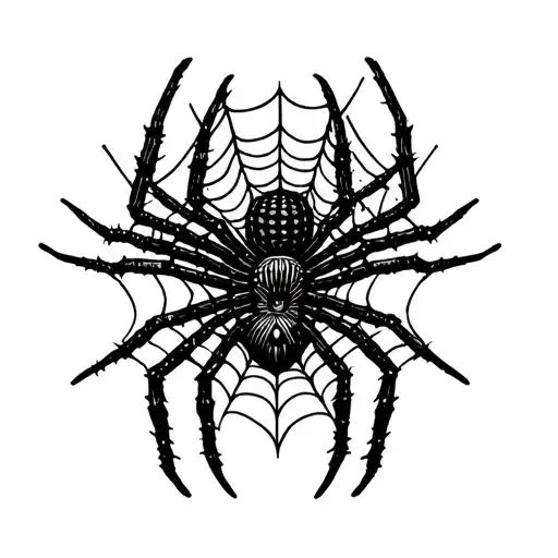 Dirty Spider Web On The Knee