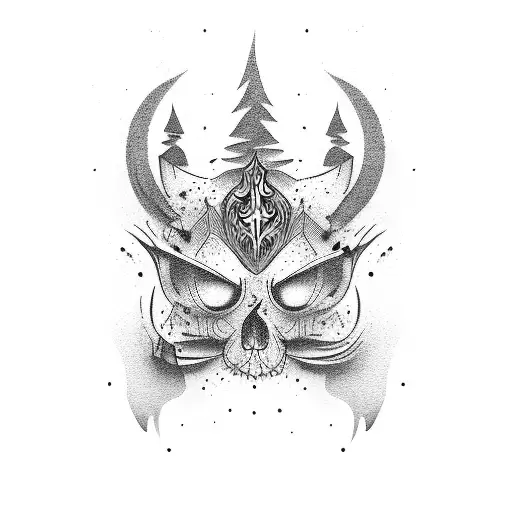 Calligram With Punk Word