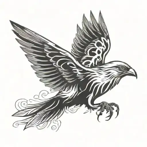 Heyoka Thunder Bird Flying