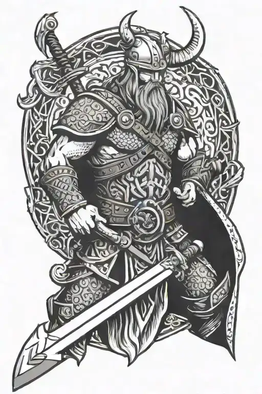Viking With Sword
