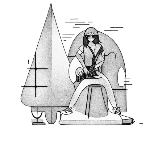 Person Sitting In Pine Tree Playing Electric Guitar