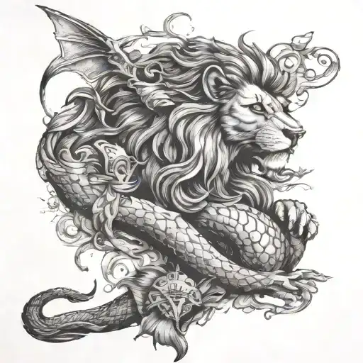 Lion And Mermaid Gambling Addiction Combined