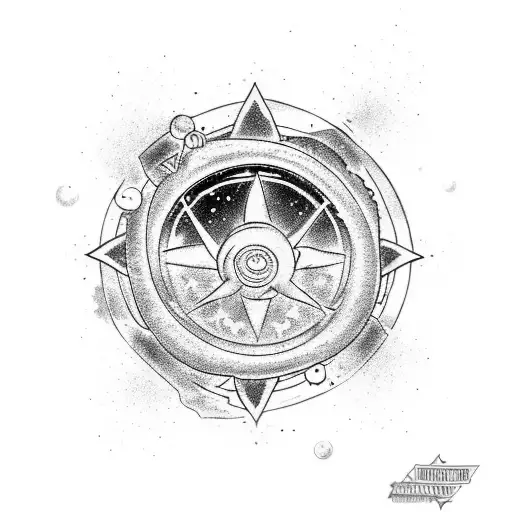 Combine Elements Of Naruto And Astronomy To Create A Celestial Ninja