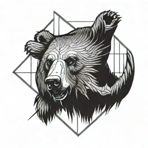 Bear Holding An Angle Ruler