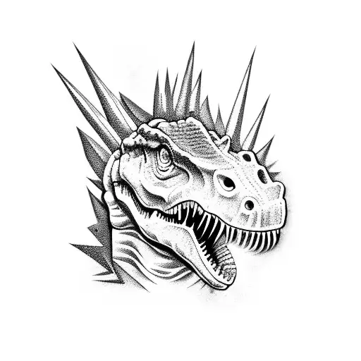 Dinosaur Smoking Weed