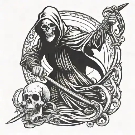 Grim Reaper With Scythe