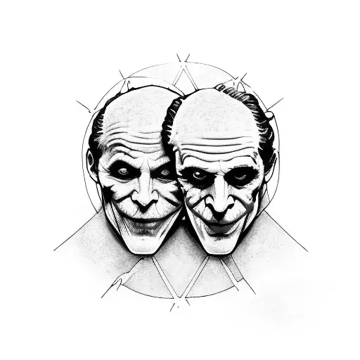 Heath Ledgers The Joker And Al Pacinos The Godfather Are The Comedy And Tradegy Masks