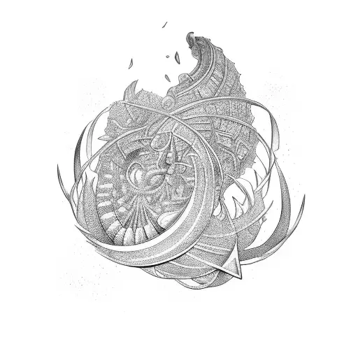 Cornucopia Black Abstract