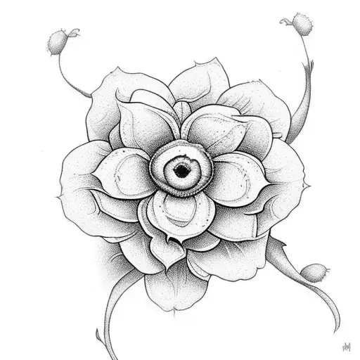 A Mother's Love Depicted Through A Delicate Flower Blooming From A Strong Foundation