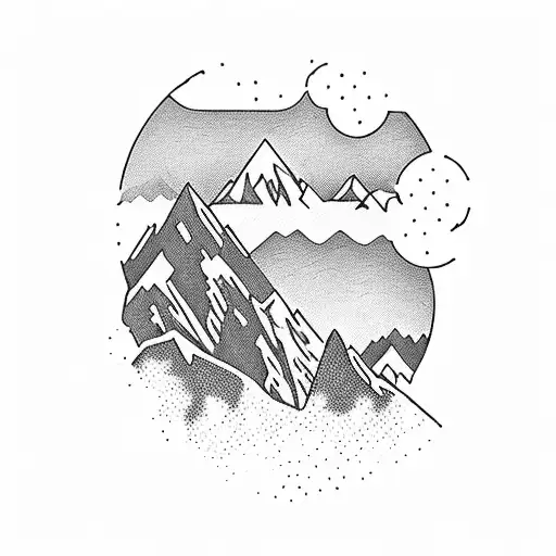 A Silhouette Of A Hiker On A Mountain Peak With A Waterfall In The Background