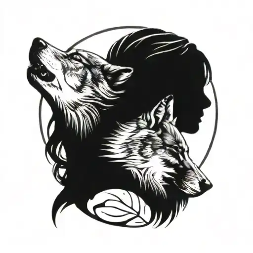 Wolf And Girl Connected
